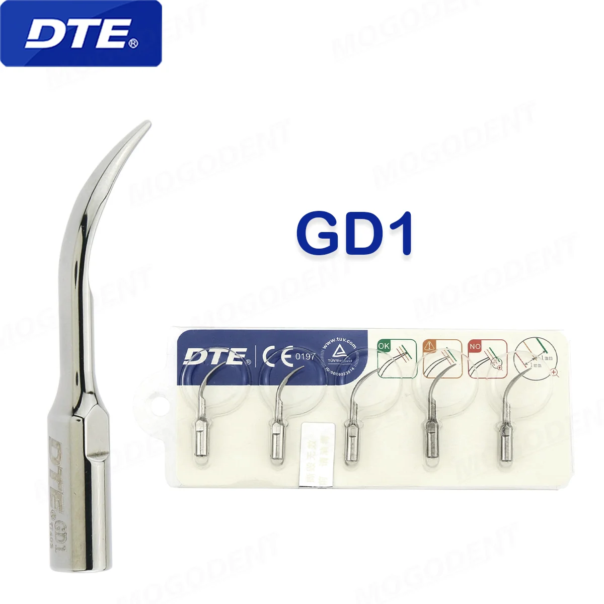 

Original Woodpecker DTE Dental Scaler Tips GD1 Scaling Scaler Tip Fit SATELEC ACTEON NSK Ultrasonic Scaler Handpiece