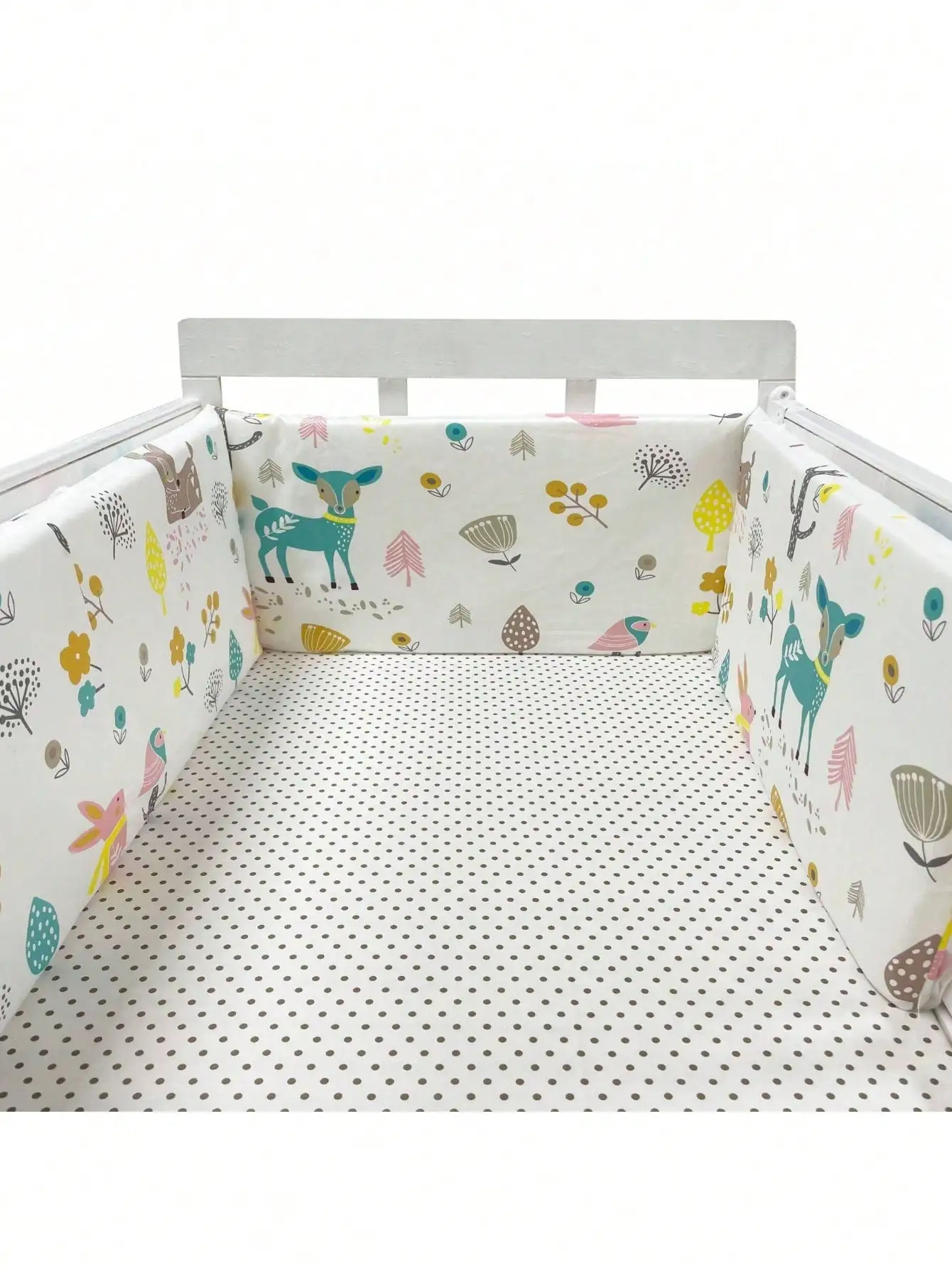 Protector de Cuna para Bebé, Chichonera, Barrera de Seguridad para Cama Infantil, Cojín Trenzado, Protección para Recién Nacidos, Cunas para