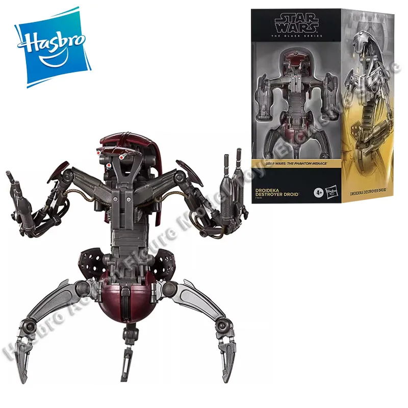 In Stock Hasbro Star Wars Black Series Phantom Menace Destroyer Droid Action Figures Model Toys Mobile Robot Model Collectible