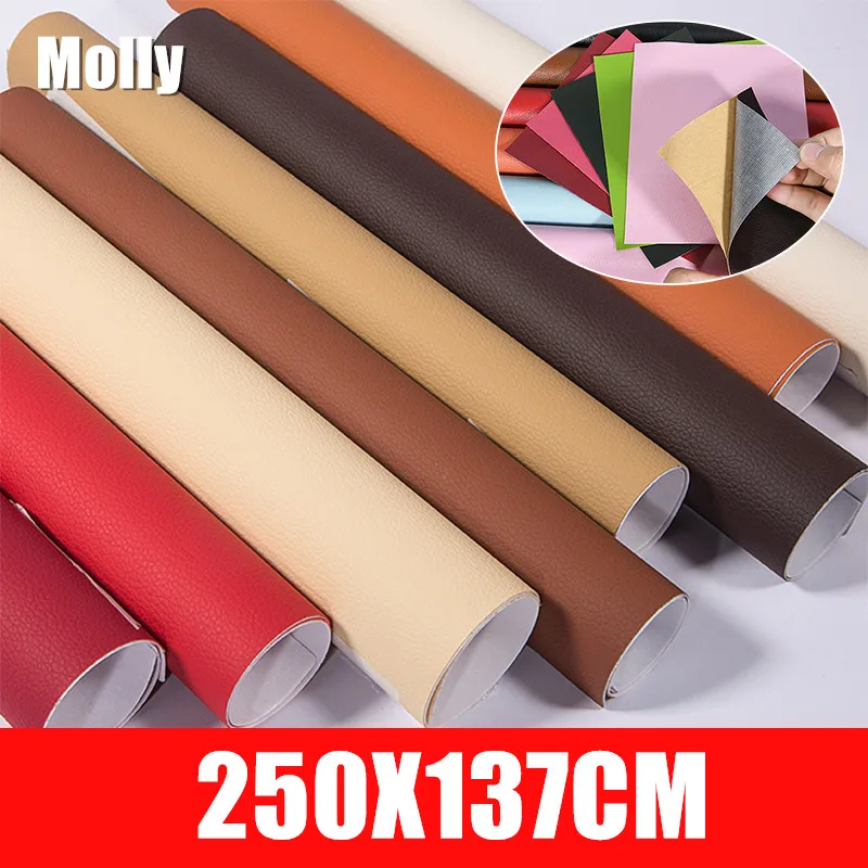 

20 Colors 250X137CM Self Adhesive PU Leather Fabric Patch Sofa Repairing Patches Stick-on Leather PU Fabrics Stickers Patches