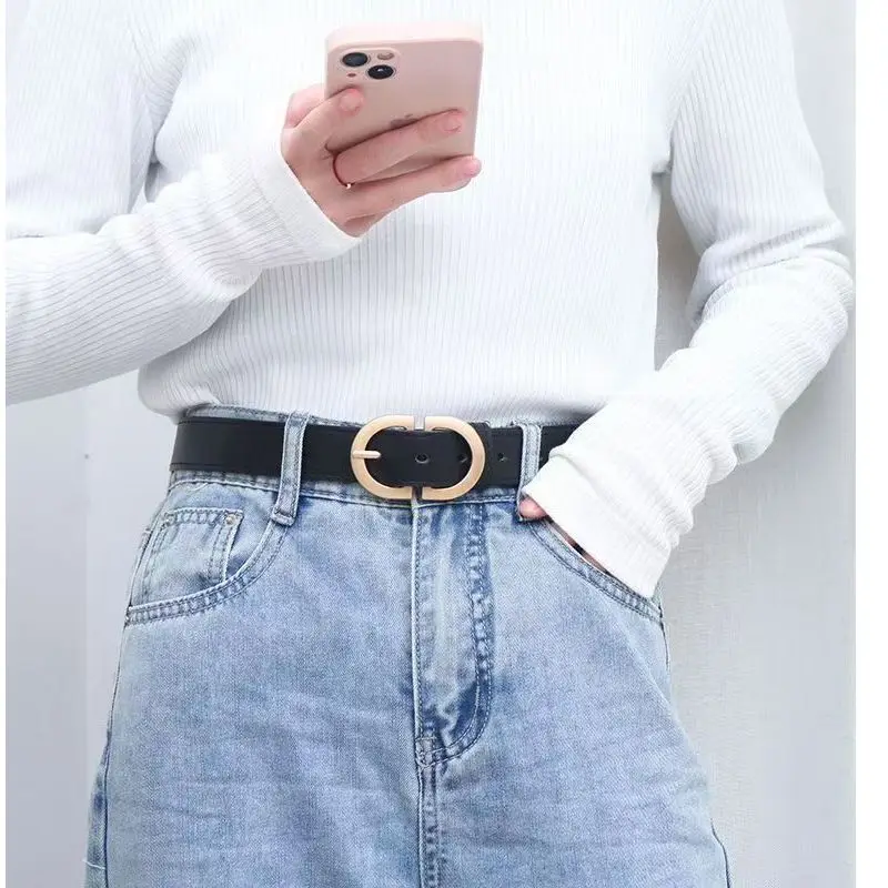 Korean-style Fashion Single-Buckle Waist Belt for Women – Casual Decorative Dress & Shirt Versatile Strap