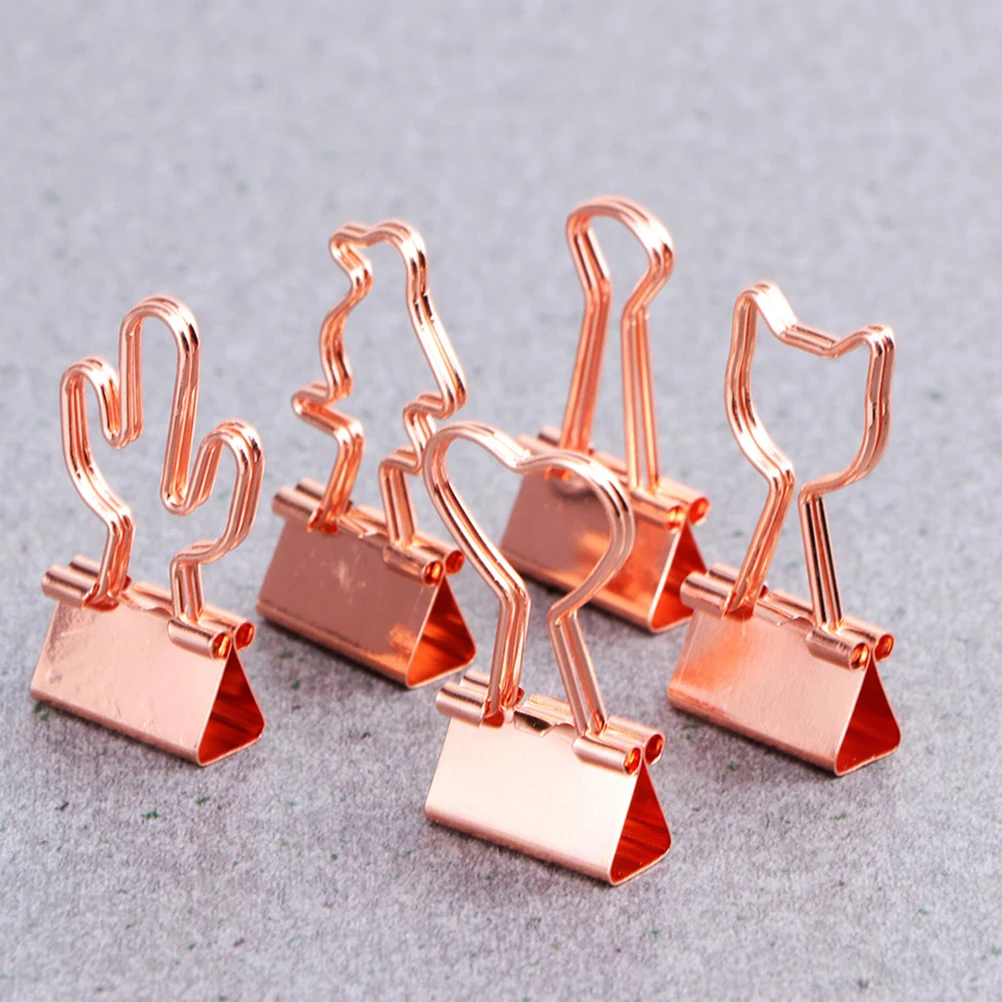 

15pcs Bright Color Paper Clip Holder Office Supplies Multifunction Scrapbook Page Organizer Colored Binder Files Home School Use