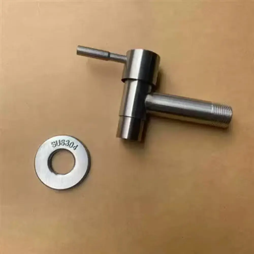 Brushed Garden Faucet Outdoor304 Stainless Steel  Wall Mounted Bibcock Garden Wash Basin Mop Lengthen Faucet Garden
