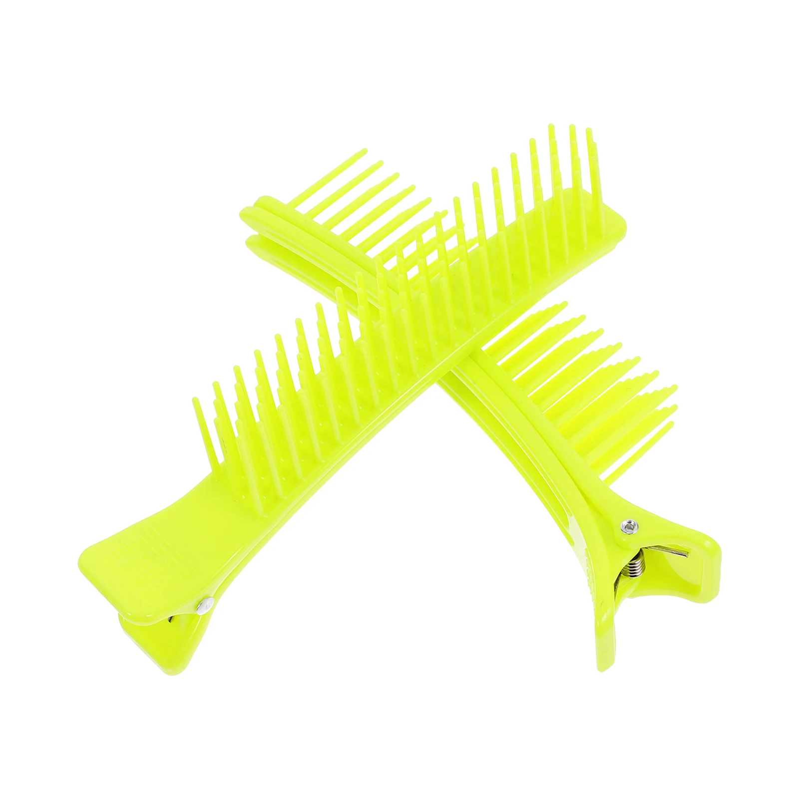 

2 Pcs Hair Clip Snap Clips Styling Sectional Bow Cutting for Sectioning Pins Hairstylist Comb Salon