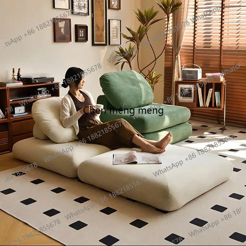 

Module combination corduroy fabric lazy sofa boneless couch Convertible sofa living room sofas living rooms home furniture