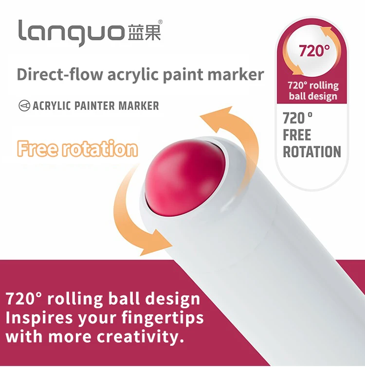 Acrylic paint art markers set image 3