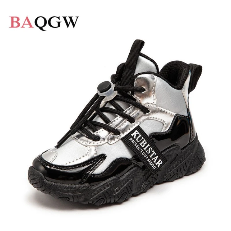 

Children's High Top Fashion Sports Shoes Furry Winter Warm Kids Boy Girl Running Shoes Casual Sneakers Anti-slippery Soft Bottom