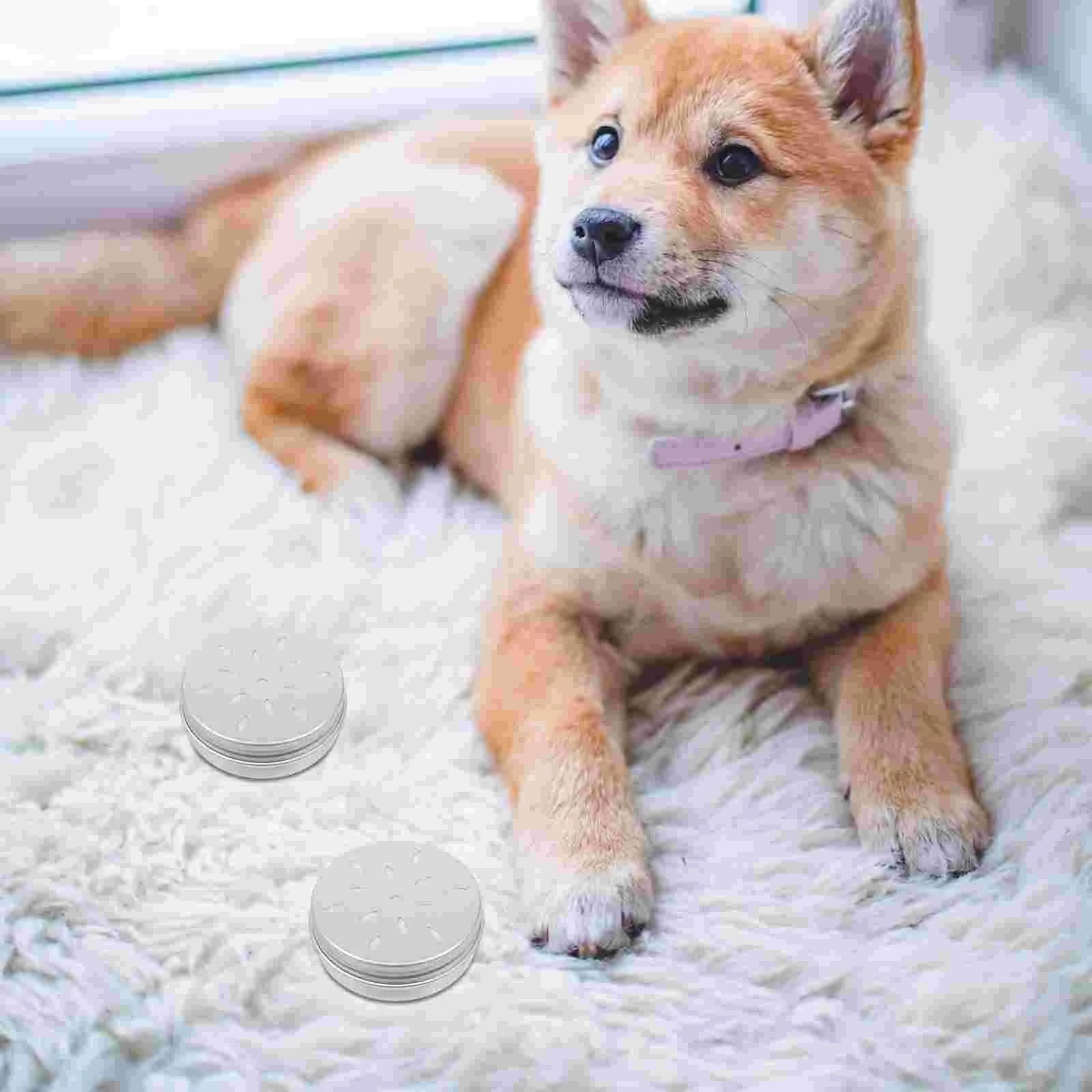 10 pçs cão treinamento comida filhotes suprimentos nariz ferramenta para latas de metal com tampas animal de estimação
