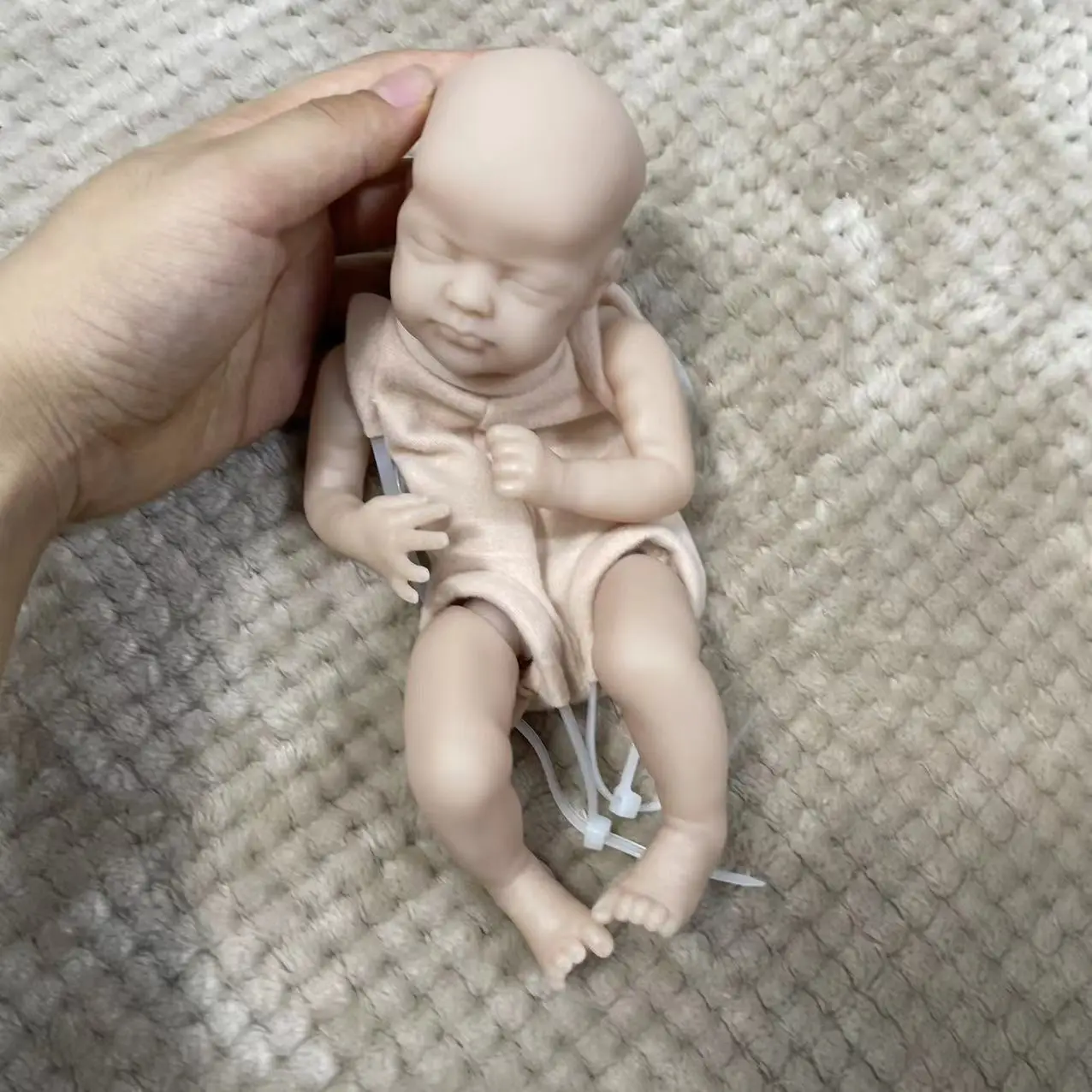 Mini Reborn Kit 9 Inches Reborn Baby Vinyl Doll Kit Wee Mouse Unpainted Unassembled Doll Parts DIY Blank Reborn Doll Kit