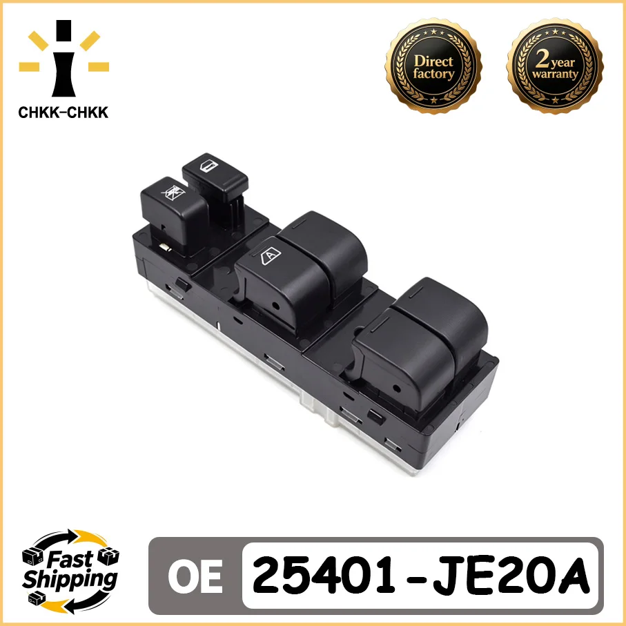 CHKK-CHKK For Nissan Qashqai Prcmake Glass Lifts Electric Window Control Switchr  25401-JE20A 25401JE20A Car Parts