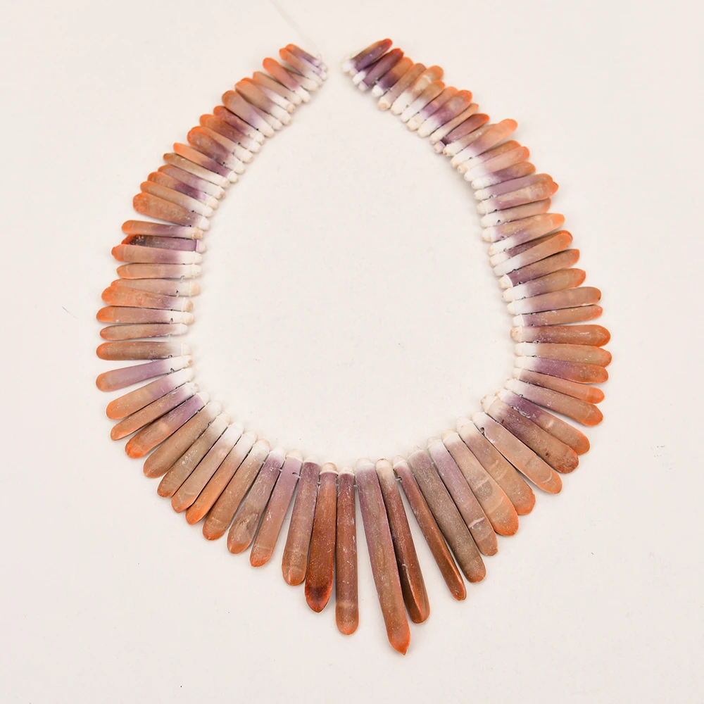 APDGG Natural Top-Drilled Genuine Branch Sea Bamboo Huge Necklace Ocean Sea Loose Beads 16