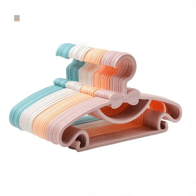 5/10/20 stücke Baby Kleidung Racks Tragbare Kunststoff Handtuch Display Schals Kleiderbügel Winddicht Kinder Mäntel Kleiderbügel Kleidung veranstalter