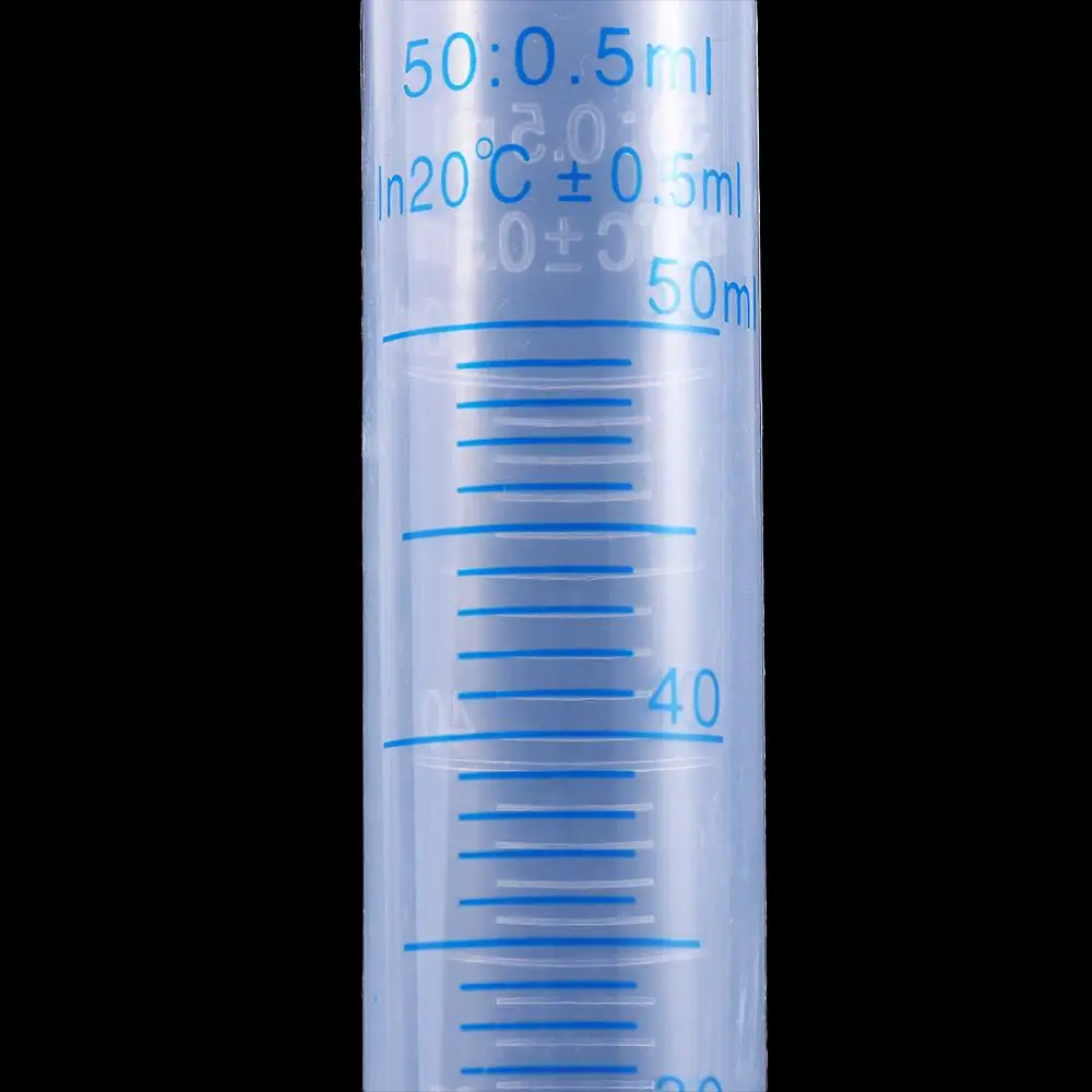 Liquid Measurement 10/25/50/100/250/500ml Plastic Measuring Cylinder Graduated Cylinder Graduated Tube Measuring Cylinder