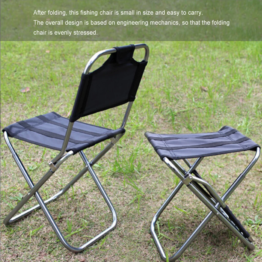 Folding Chair Hiking Camping Barbecue Outdoor Chairs Tent Accessories