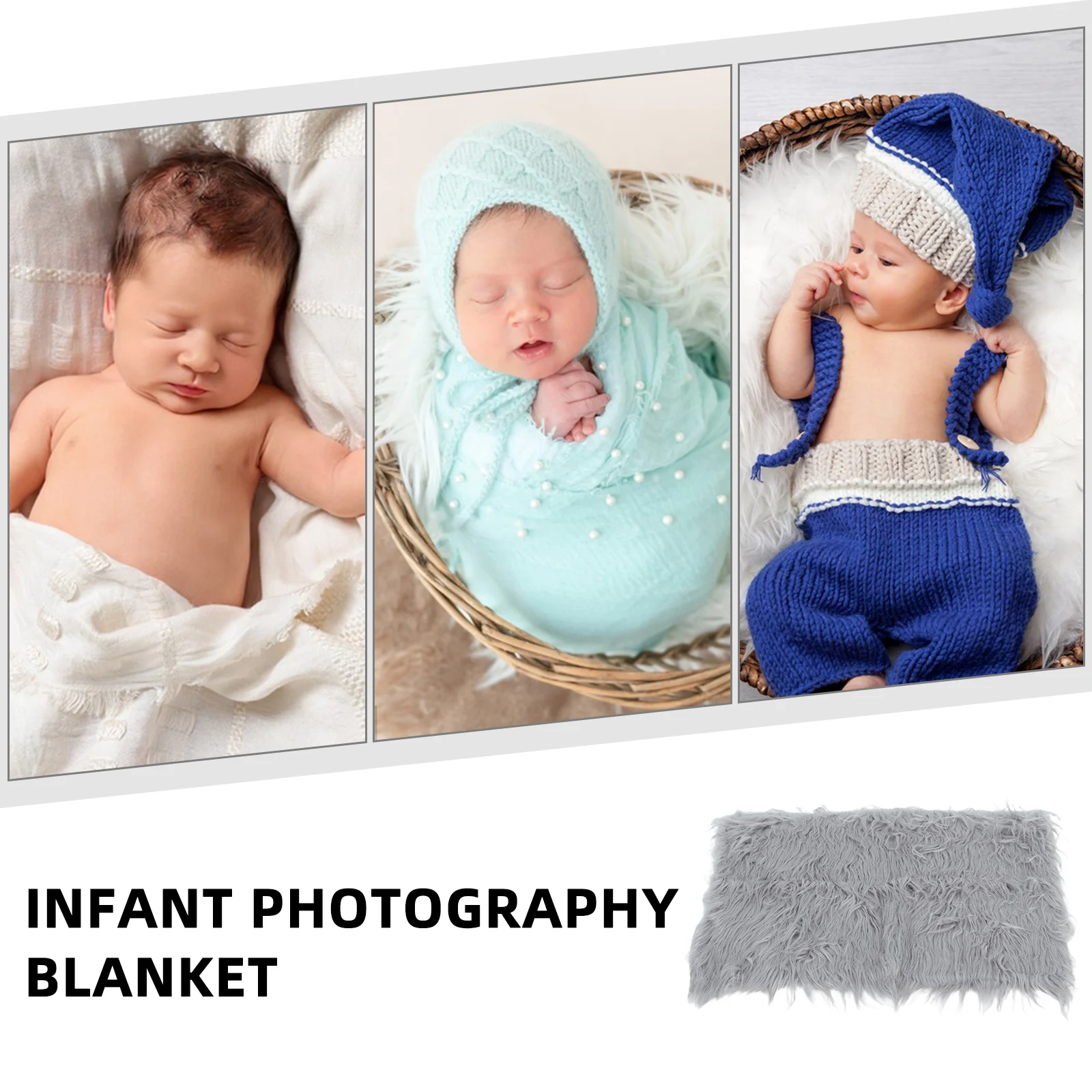 

20 Wide by Long Baby Photo Props Newborn DIY Photography Quilt Photographic Mat Soft Comfortable Washable Light Green