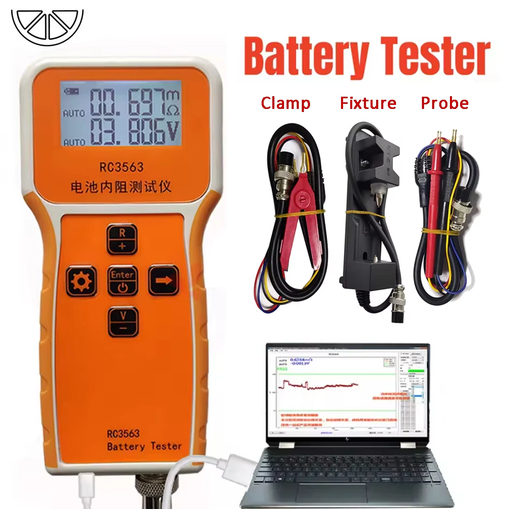 RC3563 18650 Batterie-Spannungs- und Innenwiderstandstester Hochpräziser Lithium-Eisenphosphat-Batterietester