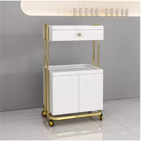 Good Price Modern Hair Salon Three-layer Storage Rack Beautytrolley Space-saving Salon Trolley