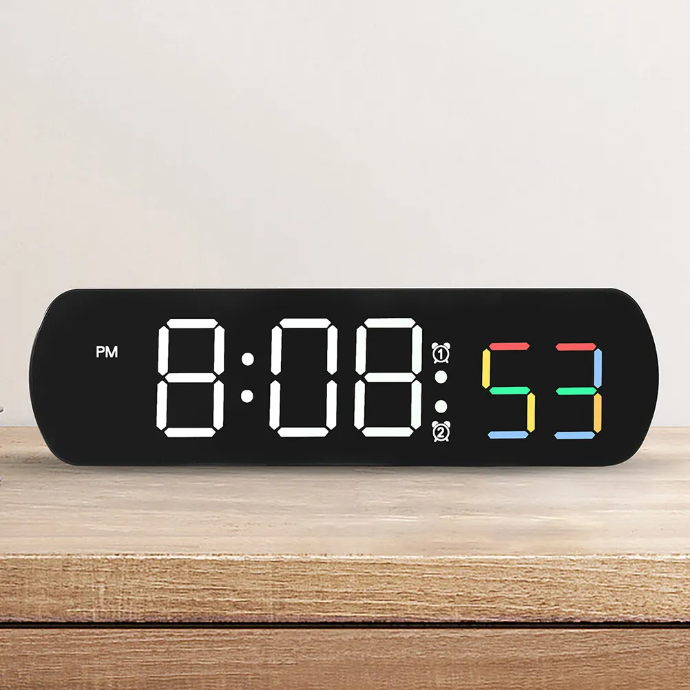 Digital Alarm Clock LED Multi-Function Desk Clock Temperature Display Countdown Timer Bedroom Office Battery Operated