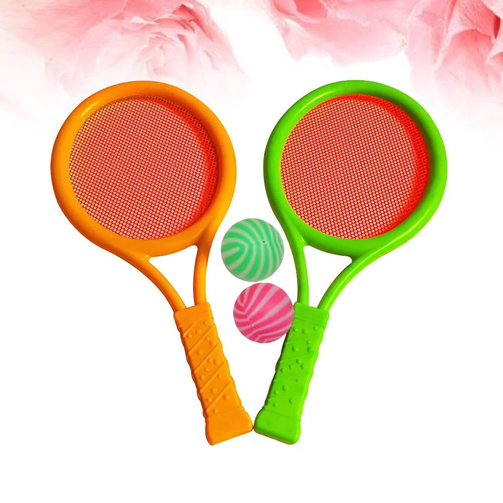 

Tennis Badminton Rackets Balls Set Children Kids Outdoor Educational Parent-Child Game Toys for Boys Girls Children