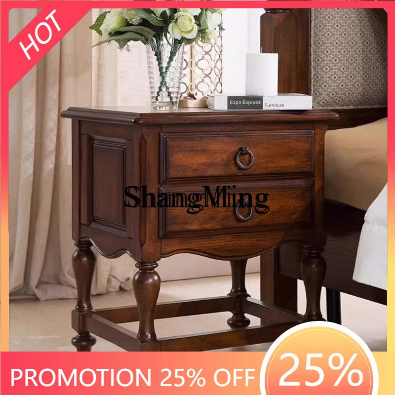FG good-looking  new home bedroom solid wood bedside table bedroom premium storage cabinet