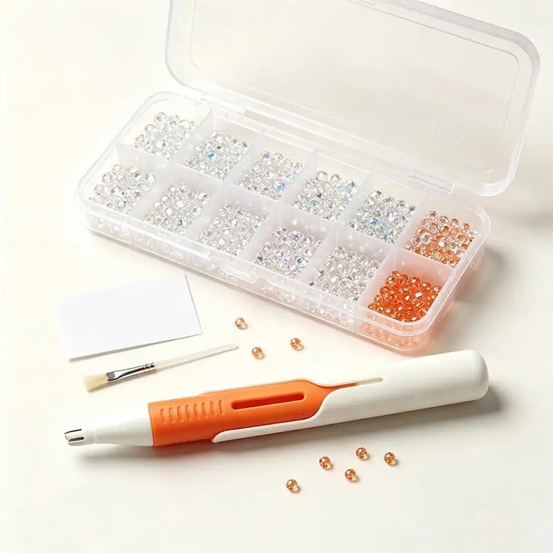 Automatischer Stift-Perlen-Spender Beadblitz Diamant-Kunst-Stift-Spender für Runde Perlen DIY-Bastelarbeiten für Erwachsene – Detail 14
