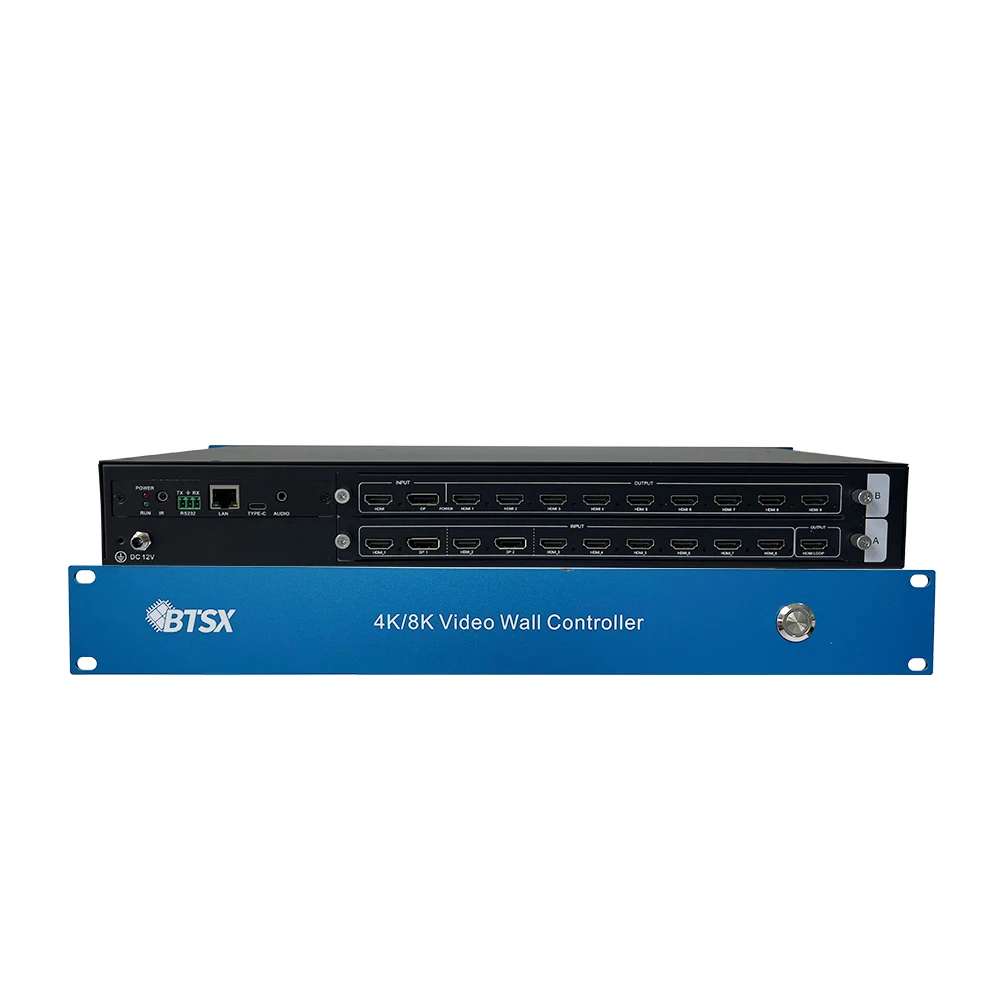 4K60 Multi Viewer Video Wall Controller with 2X3 3X2 Video Wall HDMI Matrix Multi-Screen Display for Control Room