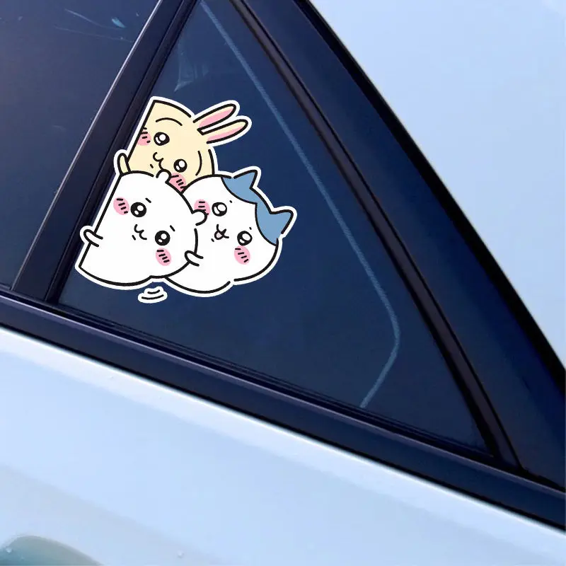 Chiikawa Car Reflective Stickers Bike Motorcycle Decorative Stickers Scratch Stickers Cute Car Decorative Accessories Gift