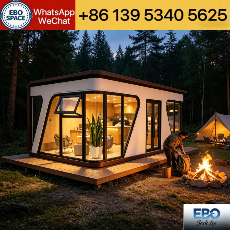 European Standard Expandable Prefab House 20ft Expand Out Container Home Insulated All Season Living