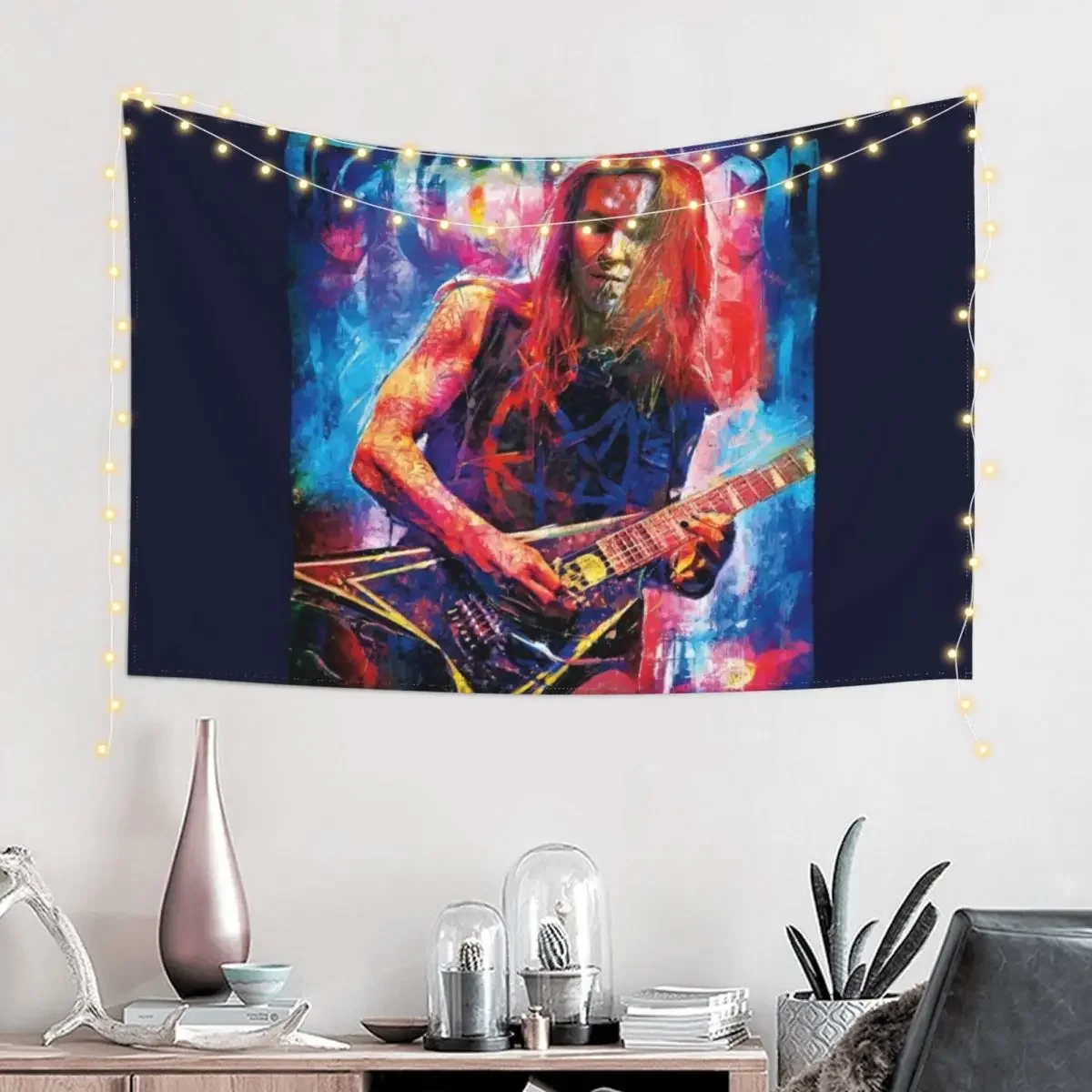 Children Of Bodom’s Alexi Laiho frontman tribute art Tapestry Home Decoration Decorative Paintings Tapestry