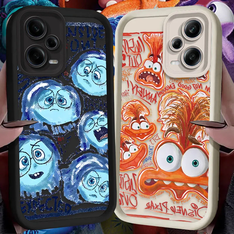 Disney Inside Out 2 Sadness Case for Xiaomi Redmi Note 13 12 11 Pro Plus 4G 5G 12S 11S 10S 10 9 9S 8 12C 13C A3 Silicone Cover