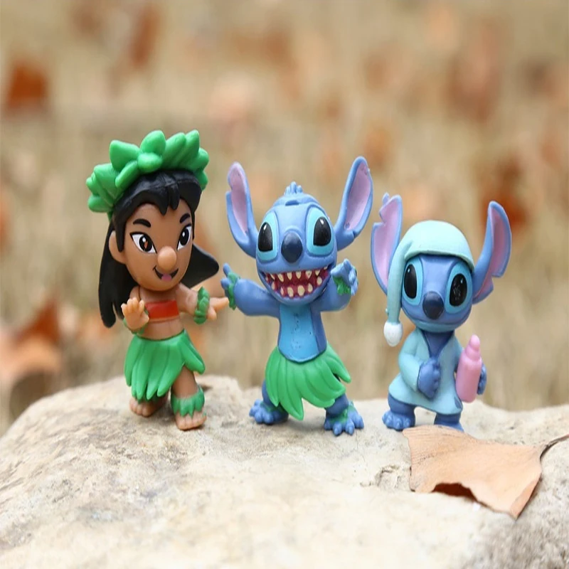 Nowy ścieg figurki Anime figurka tajemnicze pudełko z niespodzianką ścieg kreatywny pulpit samochód ciasto dekoracyjna figurka zabawki dla dzieci prezent