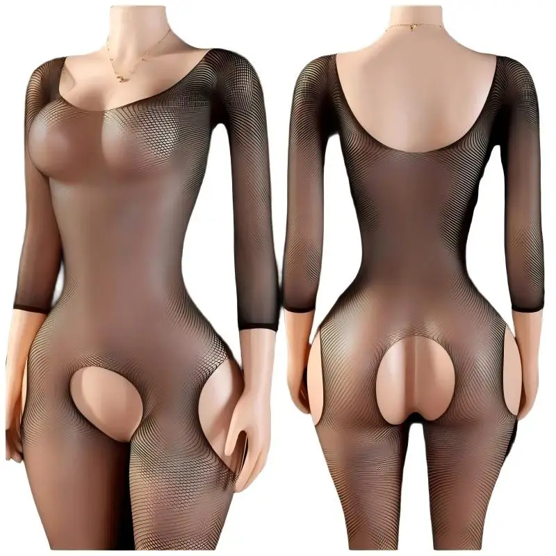 Sexy Sleep Tops Fashionable Full Body Lingerie Women Sleepwear Bodystockings Lace New Pajamas Plus Size Crotchless Underwear
