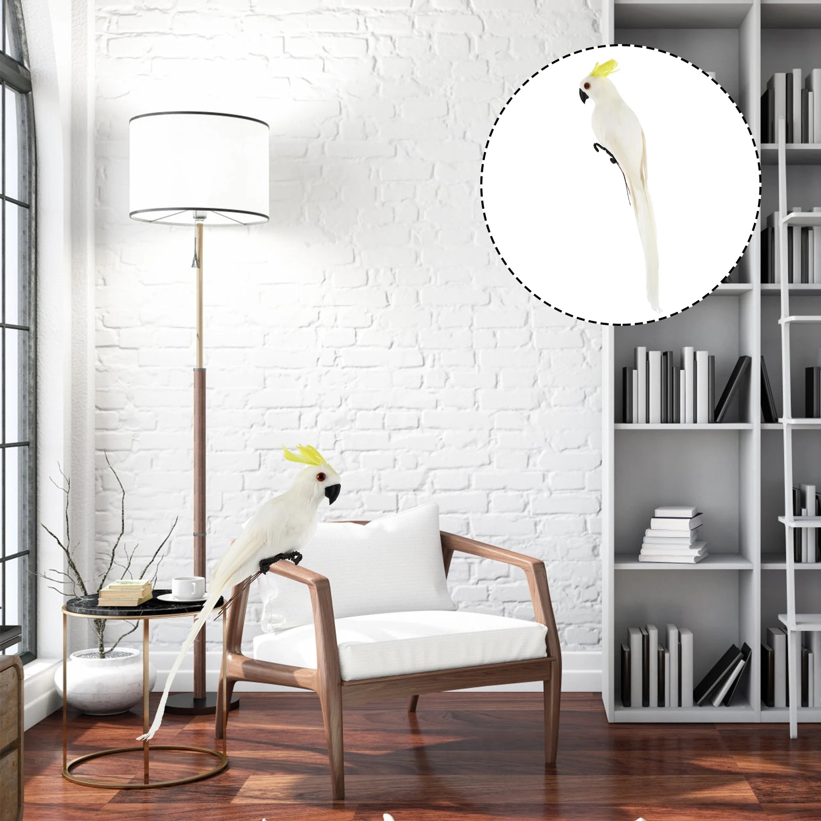 

1Pcs Artificial Parrot Decor Realistic Feathered Bird for Outdoor Decoration Unique Home and Patio Accent