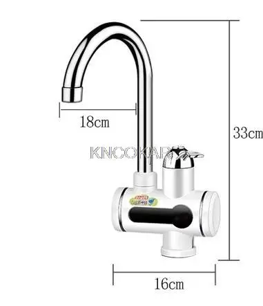 Sofortiger elektrischer Warmwasserbereiter für Küche, Waschbecken, Wasserhahn, Durchlauferhitzer, wasserdicht, für heiße und kalte Badezimmermischer, Wasserhähne, Einhebelmischer, 220 V