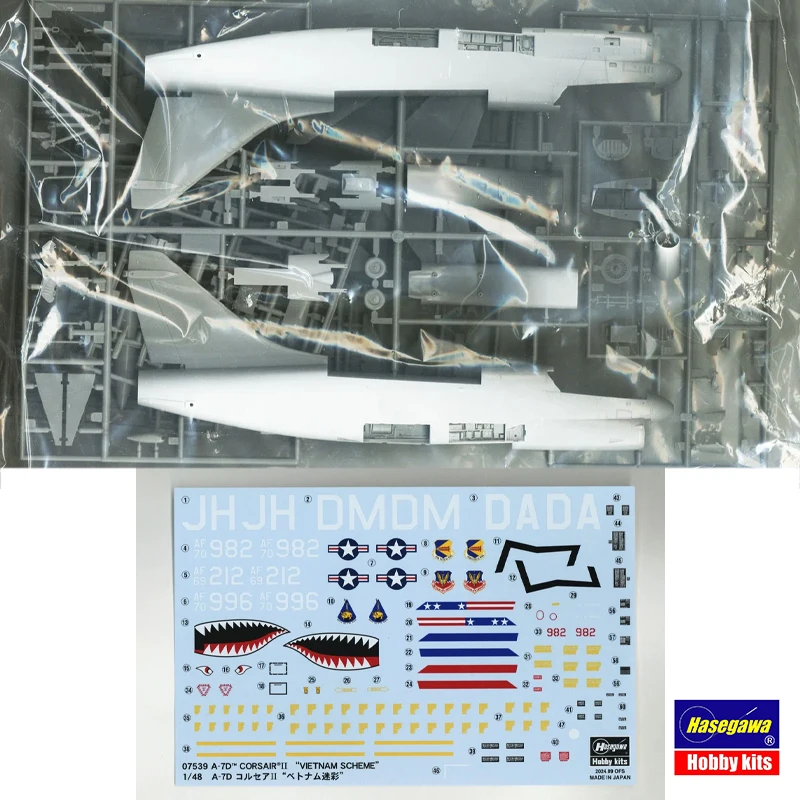 Hasegawa Assembled Aircraft Model Kit 07539 A-7D CORSAIR II Attack Aircraft 1/48