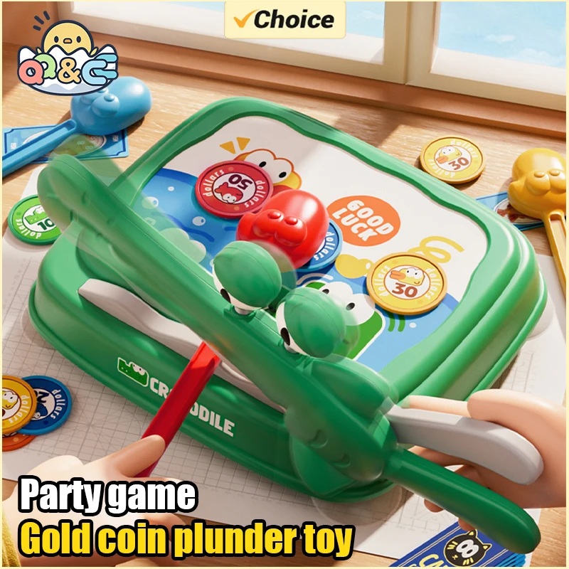 لعبة لوحية تعليمية للأطفال، عملة ذهبية مبتكرة، معركة الوالدين والطفل، ألعاب حفلات التدريب التفاعلية للأطفال، هدية عيد الميلاد #1