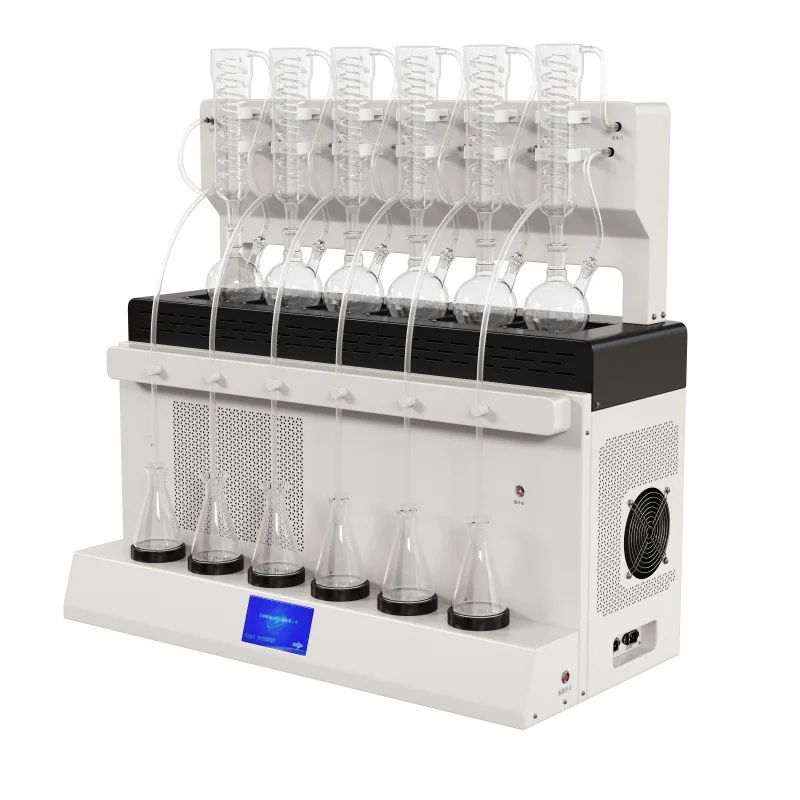 Automatic Intelligent Integrated Distillation Instrument, Volatile Phenol Distillation Device, Water Quality Six Positions