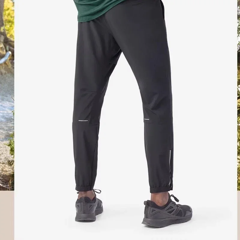 

Men's Ice Silk Straight Leg Pants Summer Loose Drape Trousers Breathable Lightweight Casual Wide Leg Anti-Wrinkle Non-Iron