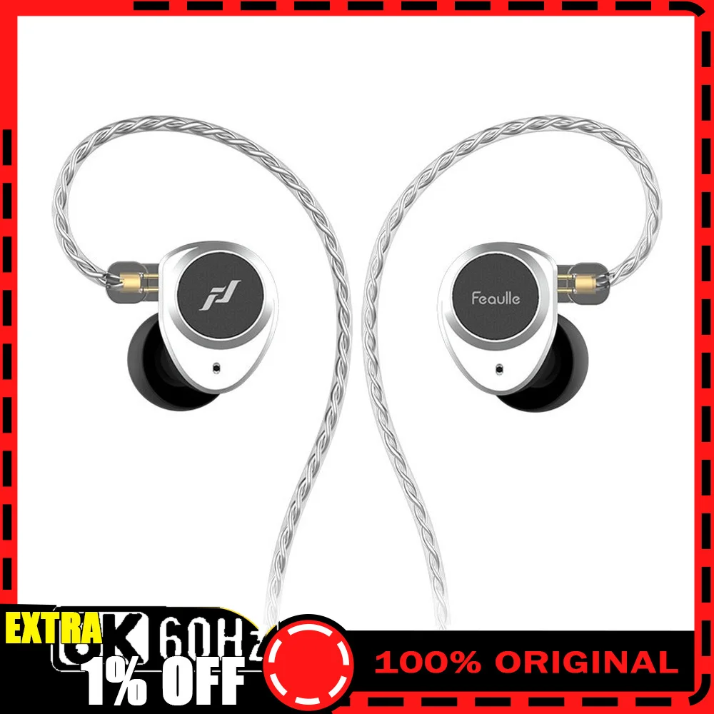 Feaulle Lyric Wired HiFi In-Ear Earphones 10.2mm Dynamic Driver 3.5mm 4.4mm Detachable Cable For Gifts