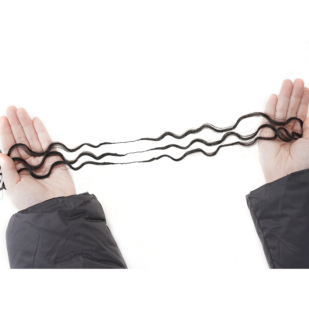 12A Burmese Curly Crochet Human Hair Extensions Knotless Pre-Separated Curly Human Hair With String Pre-Looped Reusable Feather