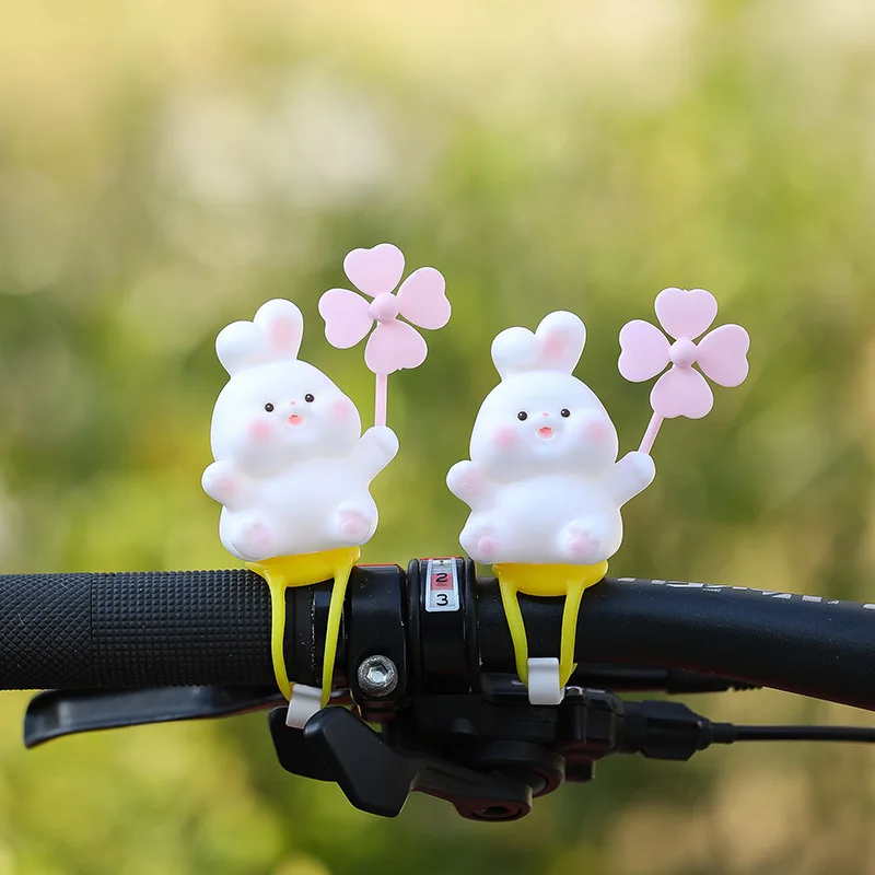 New Cartoon Animal Riding Rearview Mirror Windmill Decoration Bicycle Accessories for Electric Bicycles