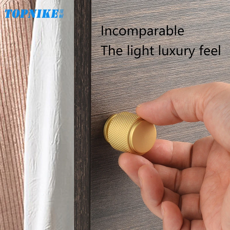 Round Furniture Handles Cupboard Door Cabinet Wardrobe Knob Cupboard Dresser Single Hole Handle Aluminium Alloy