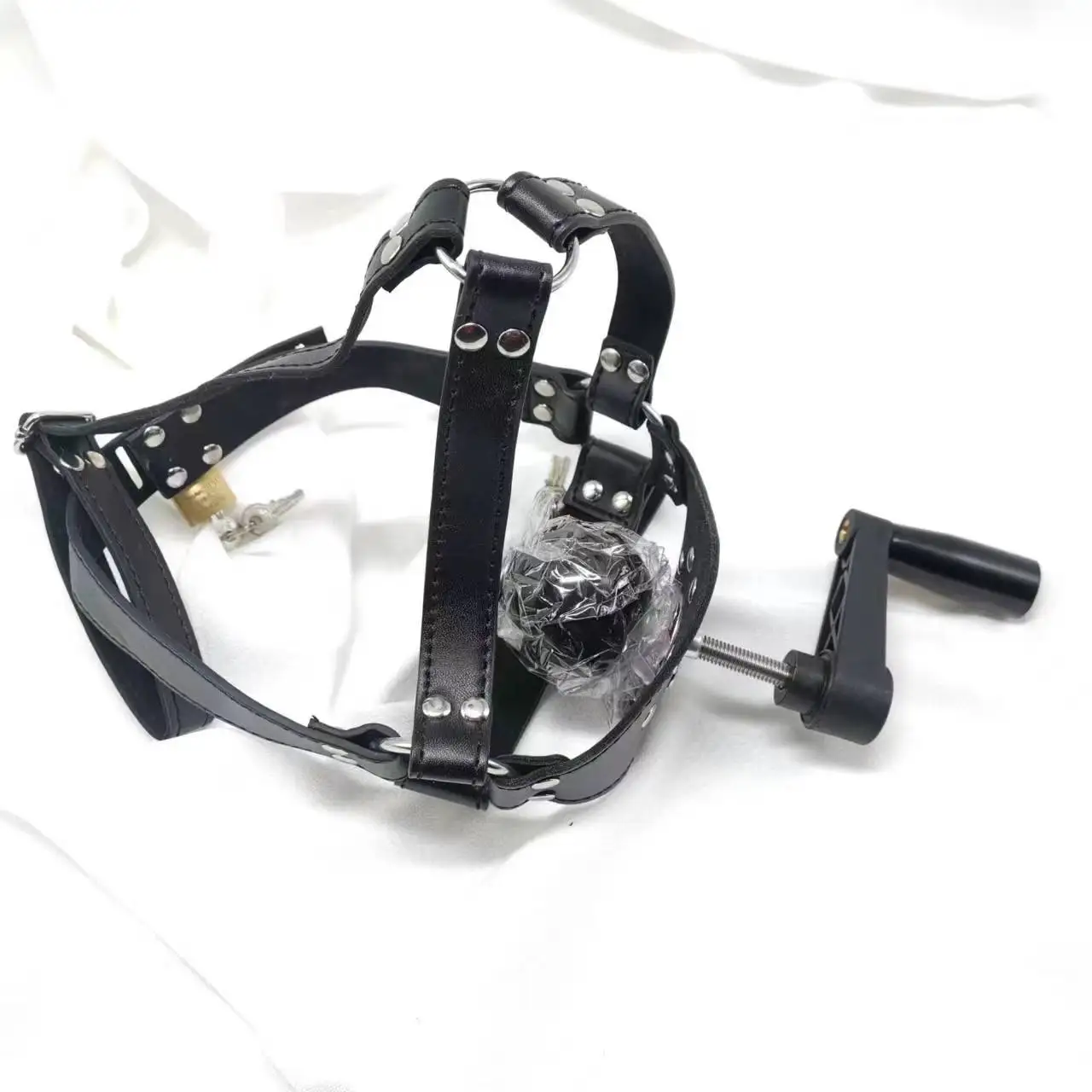 BDSM Harness Spiral Stretch Asphyxia Gag Bondage Restraints Open Mouth Breathable Sex Toys Bit Gag Adult Sex Games For Couple