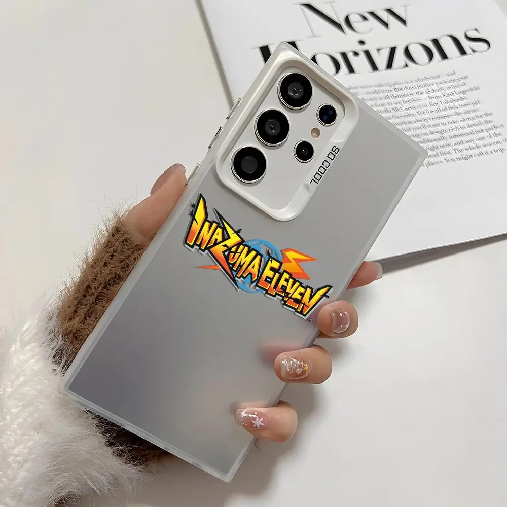 اليابان أنيمي Inazuma E-Eleven جراب هاتف لسامسونج غالاكسي S25 حافة S24 S23 S22 S21 S20 الترا فوندا سيليكون غطاء فضي #3