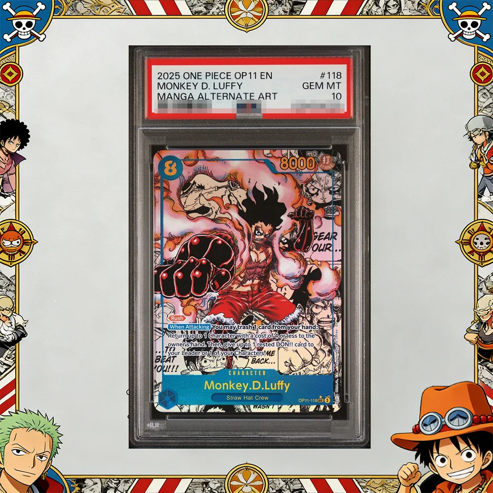 

DIY OPCG Rating Card Collection Card MONKEY D. LUFFY FIVE ELDERS Shanks Law Copy 10Points Rating Card EN Version Anime Game Gift