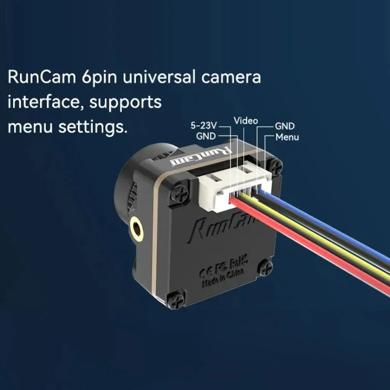 كاميرا RunCam Robin 3 FPV 1/3 1200TVL FOV 150 °   كاميرا CMOS NTSC/PAL WDR ديناميكية واسعة لطائرة FPV RC Racing Quadcopter Drone