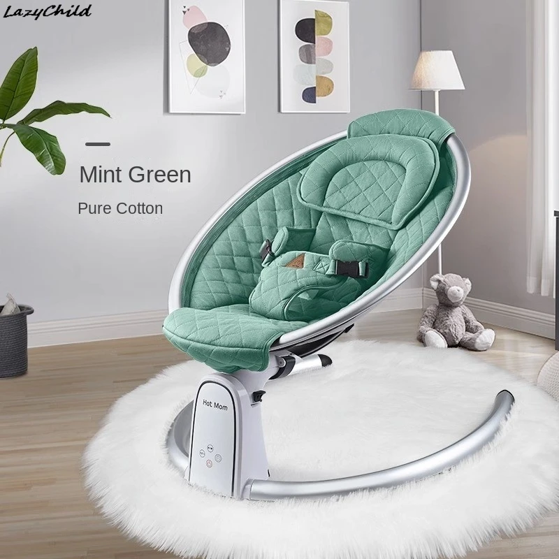 Lazychild-Chaise à Bascule pour Bébé, Apaisante, Réglable, pour Sommeil, Berceau Électrique