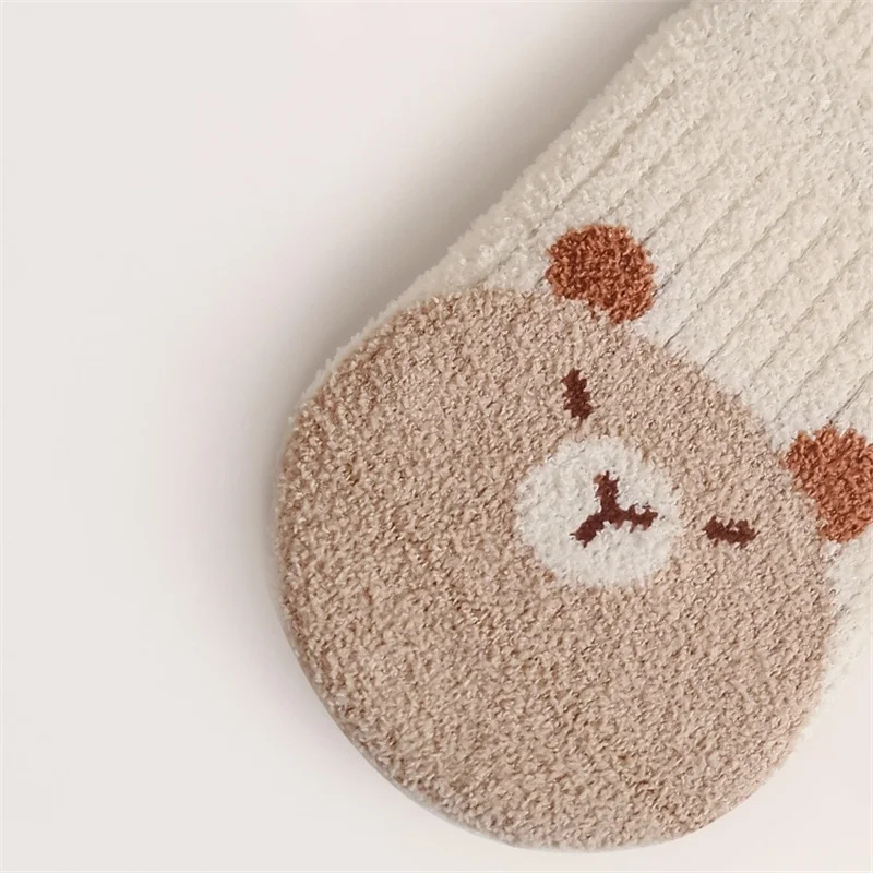 Lawadka الشتاء طفل رضيع جوارب طويلة إلى الركب للفتيات الفتيان سميكة الدافئة لينة الوليد جورب طويل جوارب الكرتون الموضة 0-5Years