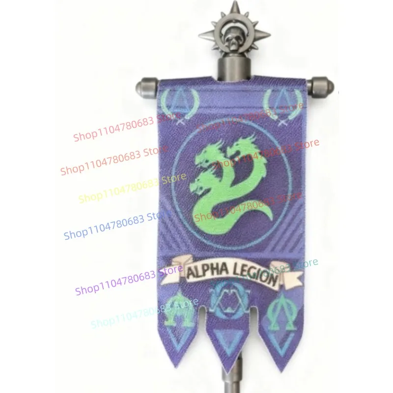 MOC Bouwstenen Battle Vlag Vlag Accessoire Assemblagemodel Display Stuk Anime Game Decor Speelgoed Cadeau Collectible