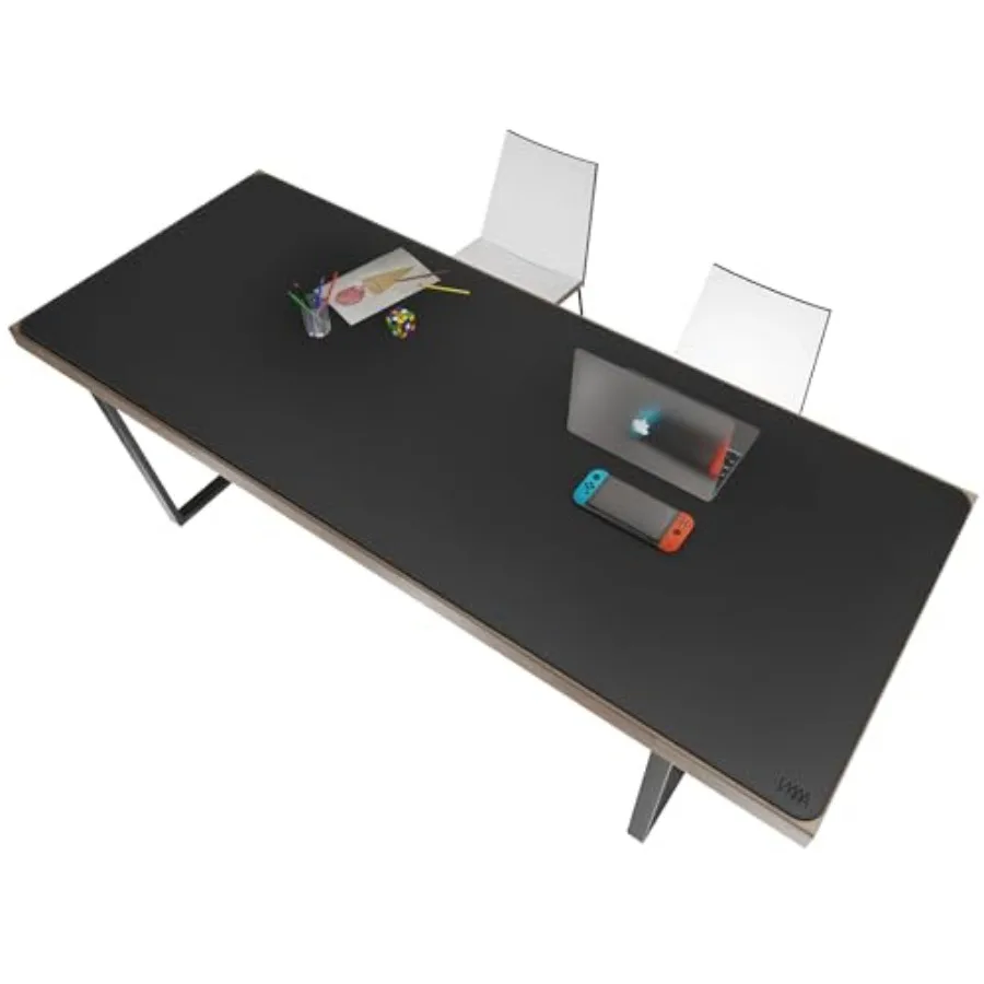 

Leather Desk Mat 59" x 27.6" PU Leather Desk Pad Protector Waterproof Extra Large Desk Mat Large Mouse Pad Desk Mats on top of
